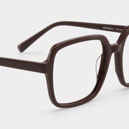 Kenneth Dark Brown Square Glasses5