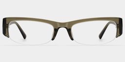 Trevor Clear Brown Rectangle Glasses1