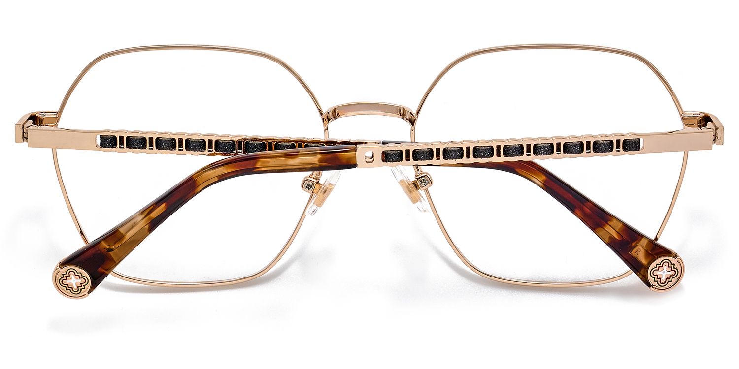 Hexagon Glasses On Round Face4