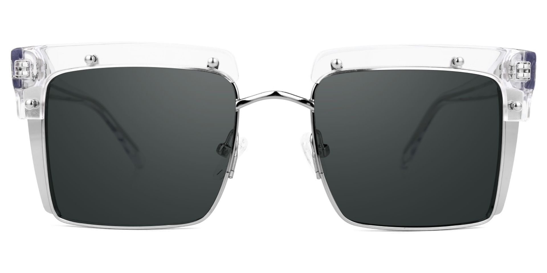 Kiana Square Clear Frame Sunglasses | ZEELOOL UK2