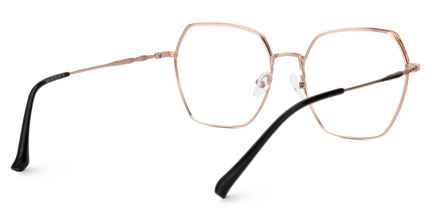 Marlon Geometric Two-Tone Full-Rim Glasses | ZEELOOL UK3