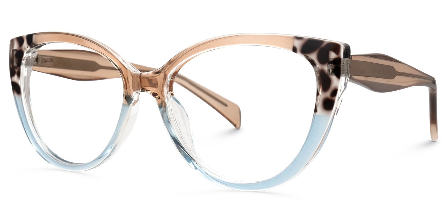Cateye Narine Multicolor Frame Glasses Deals | ZEELOOL UK1