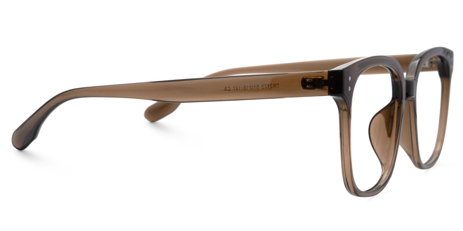 Oglesby Square Blue Light Blocking Glasses Brown Frame | ZEELOOL UK3
