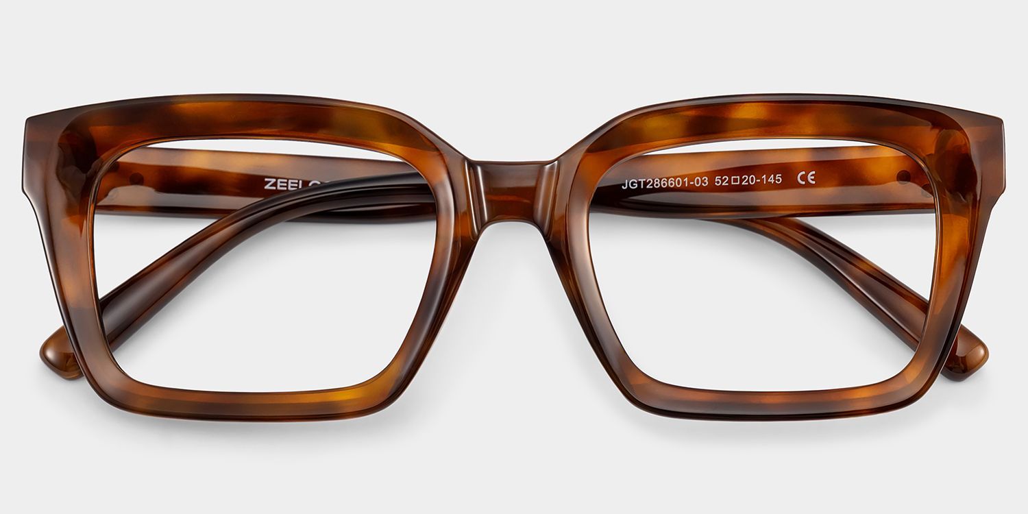 Marley Tortoise Eyeglasses with Rectangle Frames | ZEELOOL1