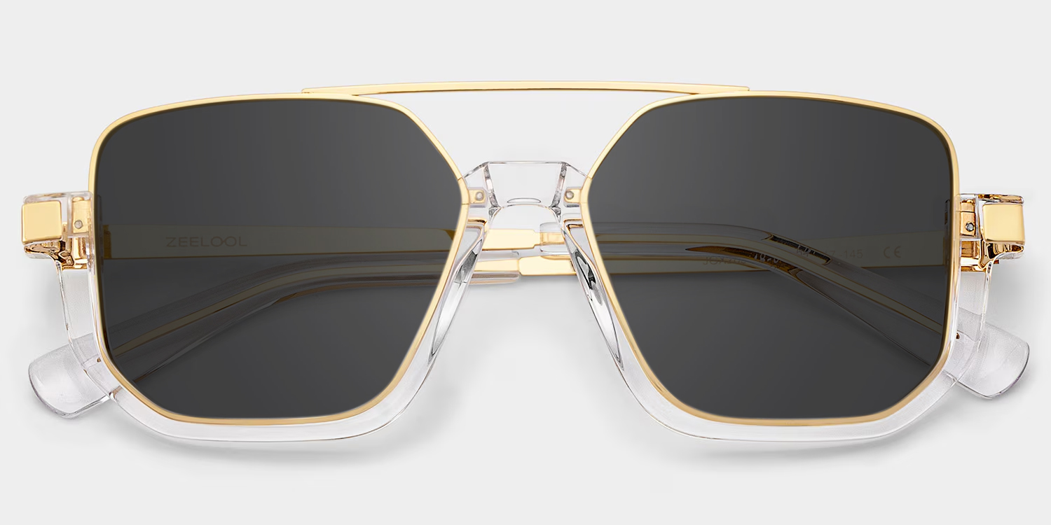 Oromiya Aviator Clear Glasses1