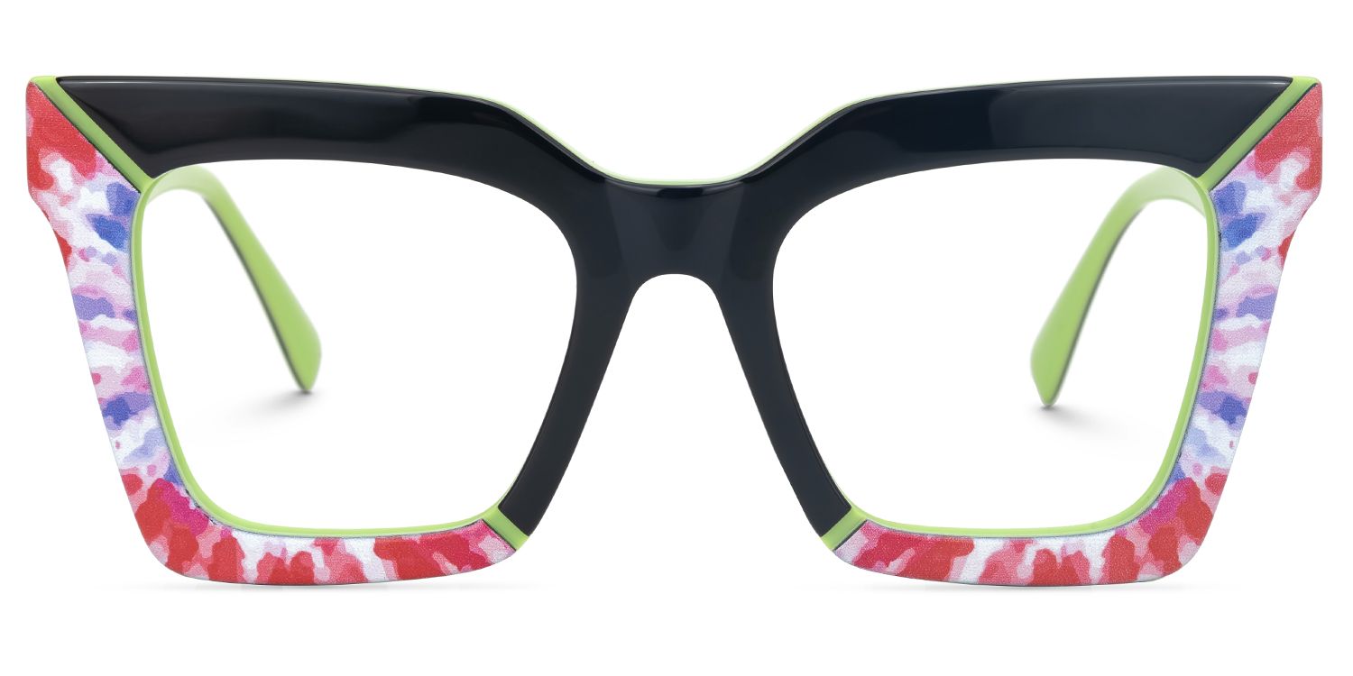 Square Olivier Black Glasses deals -Zeelool Glasses0