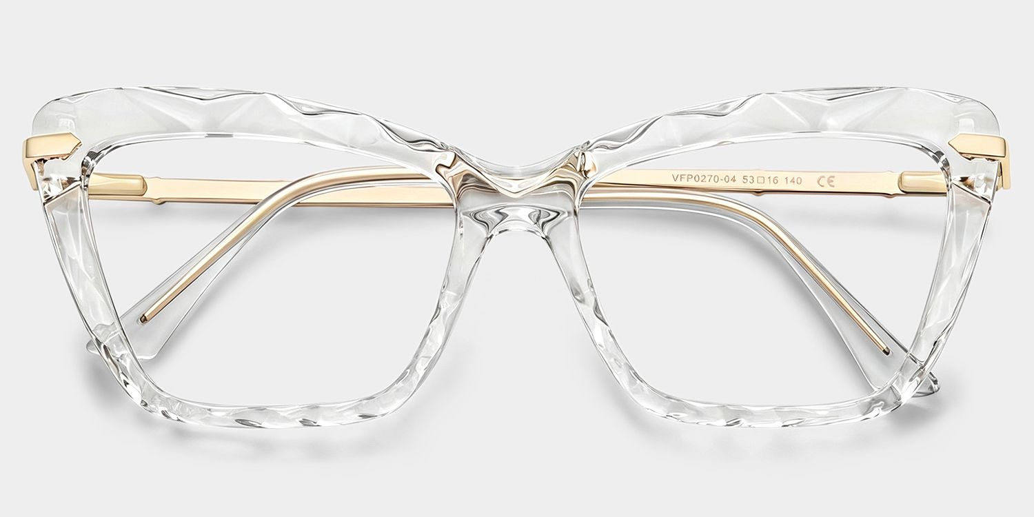 Juliet Clear Cateye Frame Glasses | ZEELOOL UK1