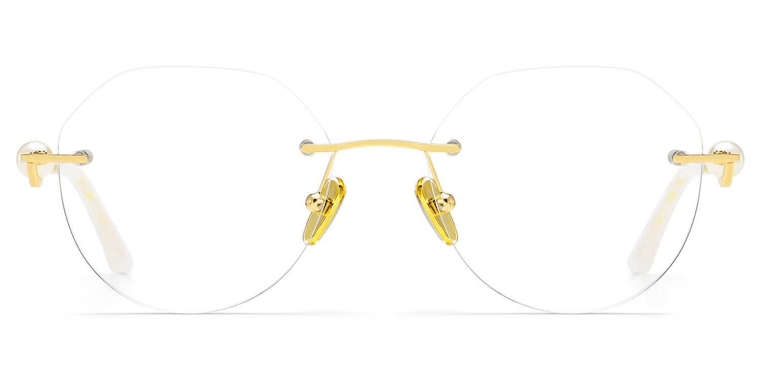 Wyatt Geometric Gold Glasses2