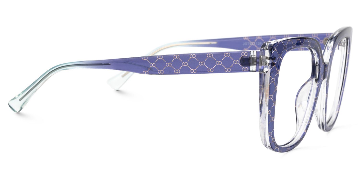 Brenda Purple Square Frame Glasses Online | ZEELOOL UK2