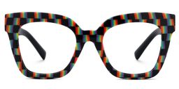 Malcolm Square Checkered Glasses0