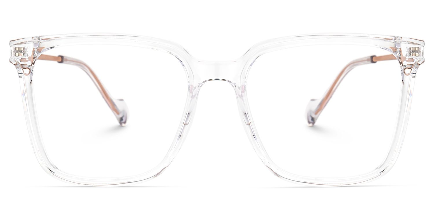Thin Clear Frame Glasses With Square Shape0