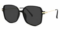 Payton Black Geometric Sunglasses1