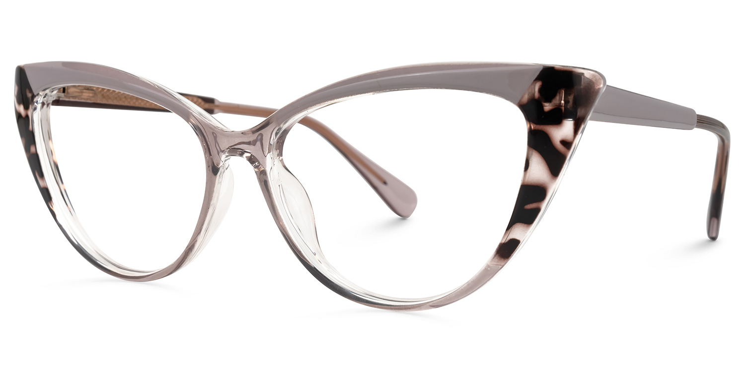 Sawida Cateye Two-Tone Glasses1