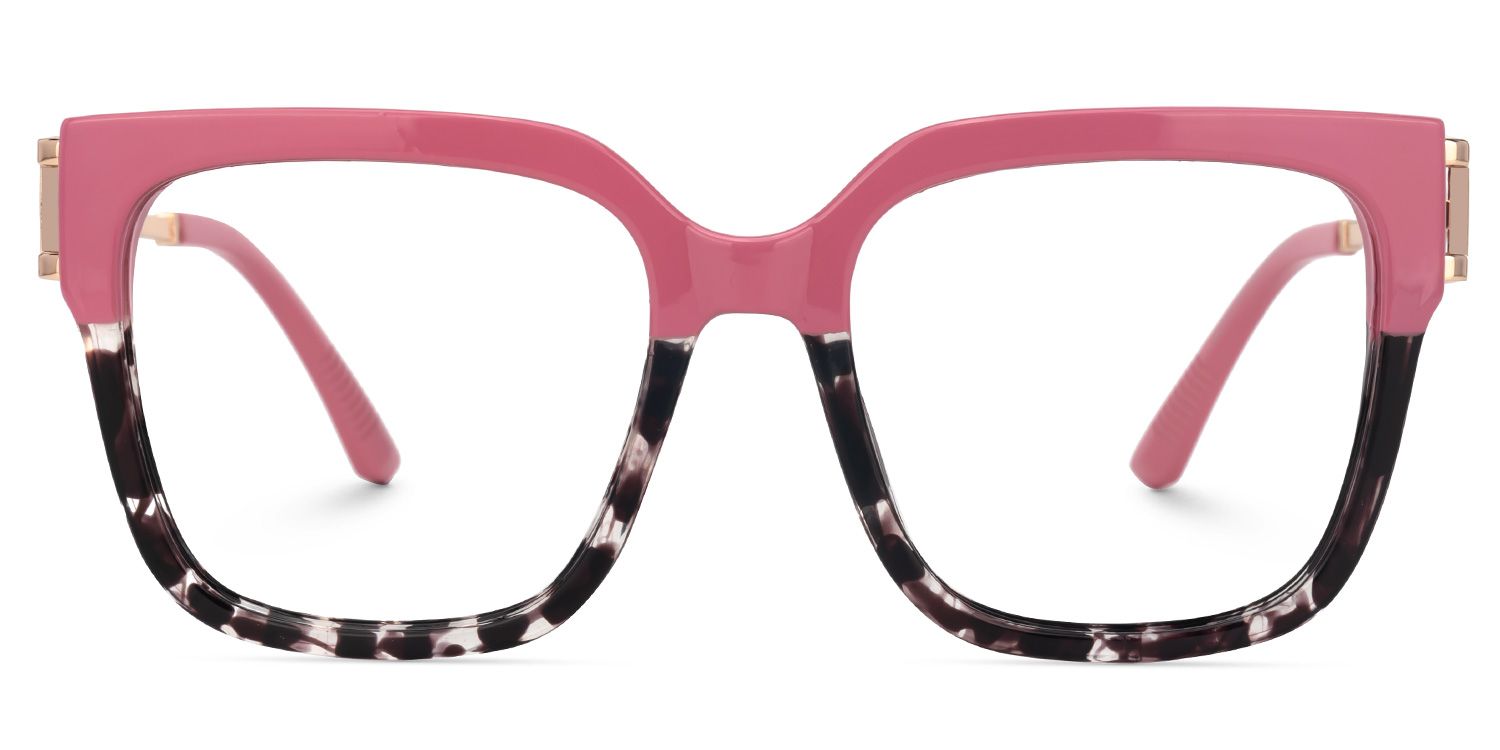 Juany Pink Eyeglasses with Square Shape | ZEELOOL UK0