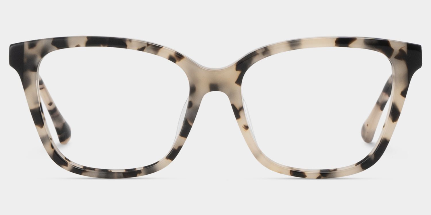 Lena Square Tortoise Frame Eyeglasses for Woman| ZEELOOL UK1