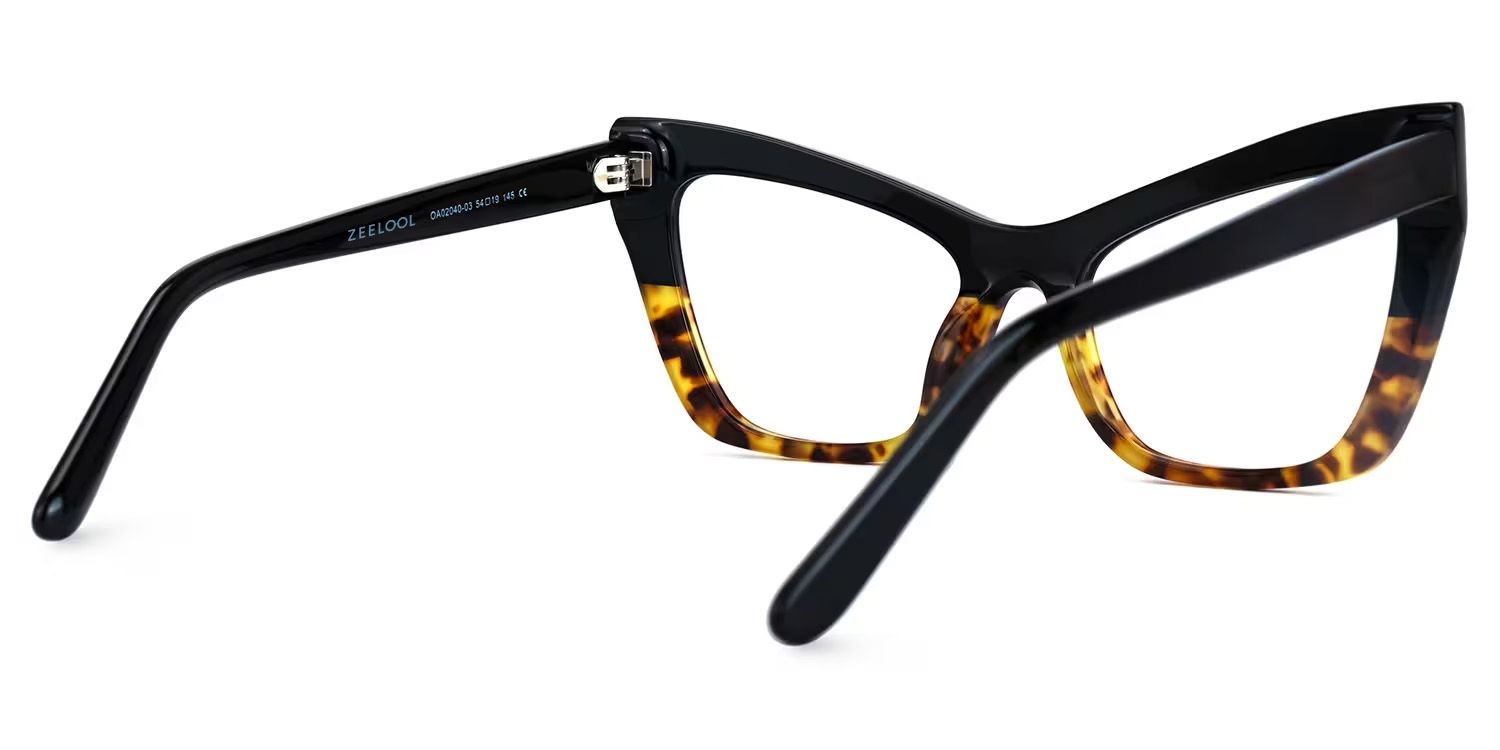 Driscoll Cateye Yellow-Tortoise Glasses | ZEELOOL UK3