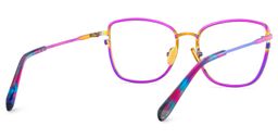 Ronan Rectangle Iridescent Glasses4