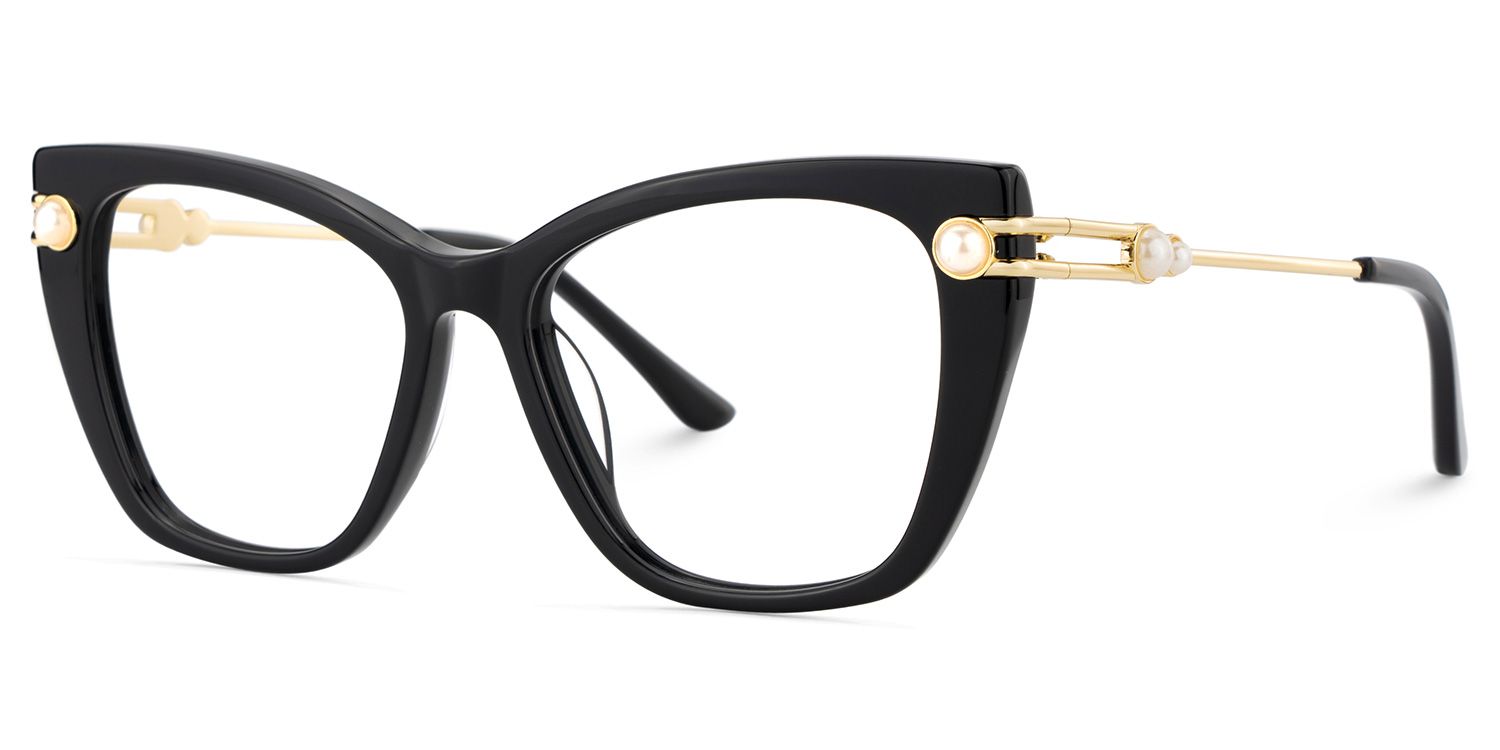 Victor Eyeglasses in Cat eye Black Frame | ZEELOOL UK4
