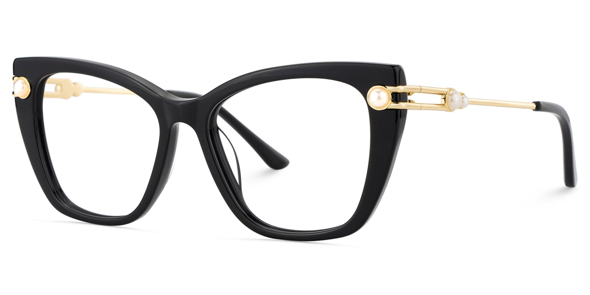 Victor Eyeglasses in Cat eye Black Frame | ZEELOOL UK4