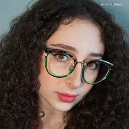 Laraine Cat Eye Two-Tone Glasses5