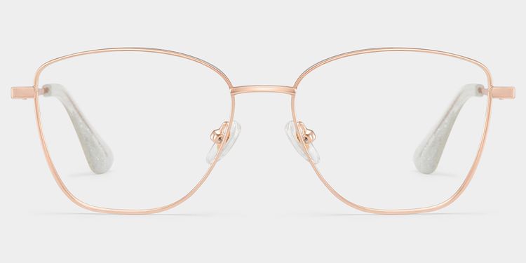 Skyler Square Rose Gold Glasses
