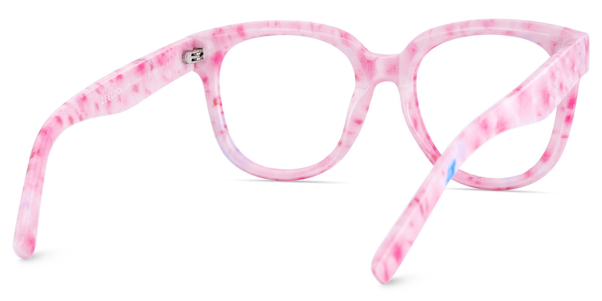 Pink Square Frame Glasses - Harrell on Sale | ZEELOOL UK5