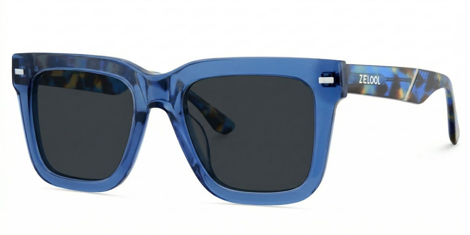 Thick Blue Frame Glasses For Men2