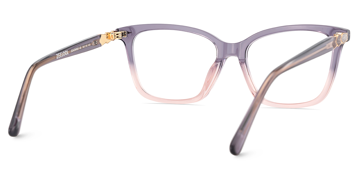 Theo Acetate Two-tone Frame Glasses with Square Shape | ZEELOOL UK5