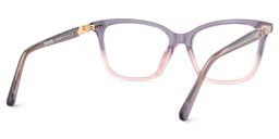 Theo Rectangle Grey Pink Glasses5