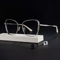 Negron Silver Butterfly Glasses0