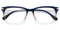 Zane Rectangle Blue Glasses1