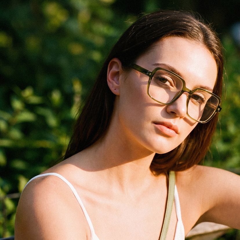 Ember Square Green Glasses