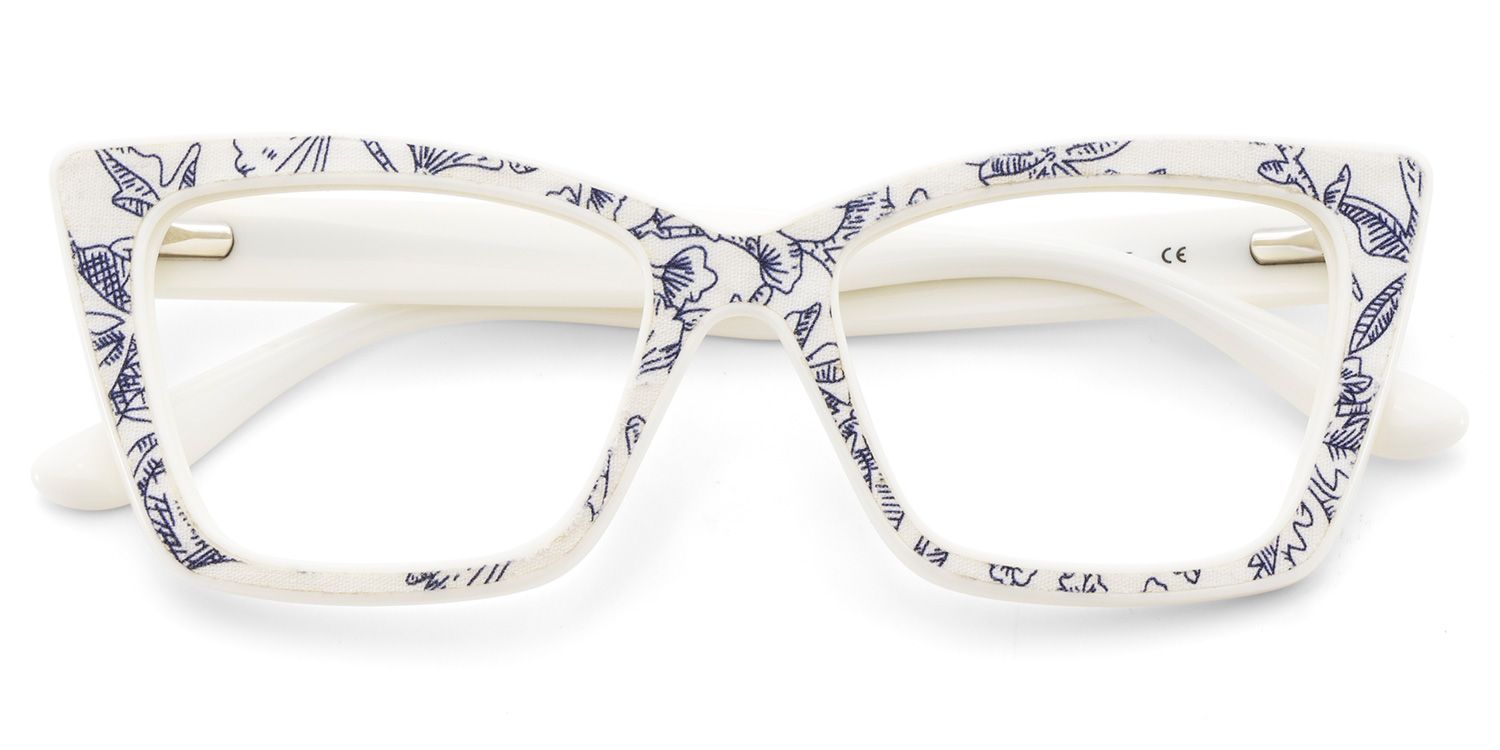 Blue Pattern Frame Glasses - Mcnatt on Sale | Zeelool2
