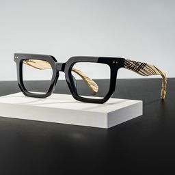 Shontay Square Black Glasses0