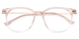 Cora Pink Square Glasses2