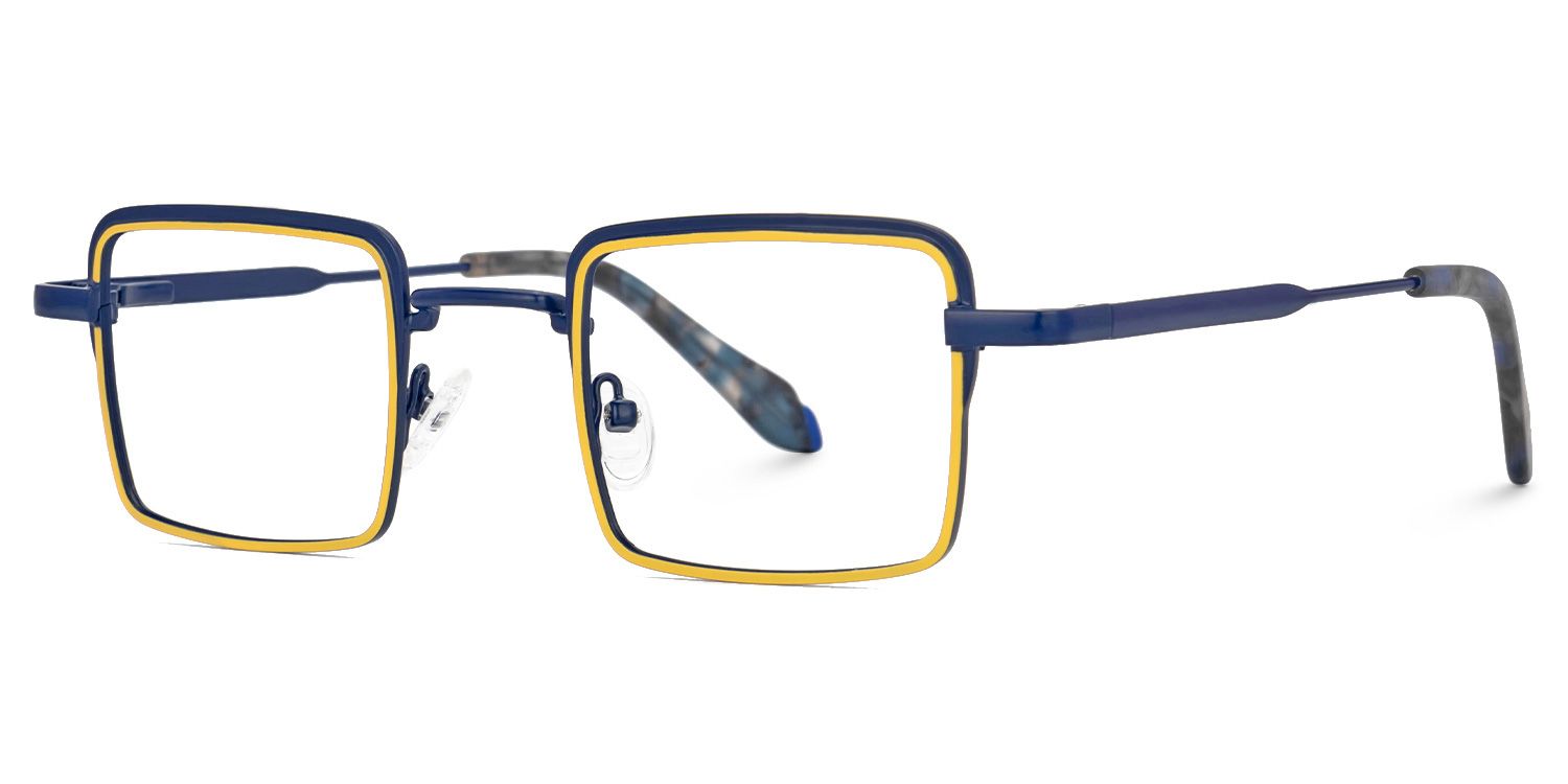 Rachele Yellow Eyeglasses with Square Shape | ZEELOOL UK1