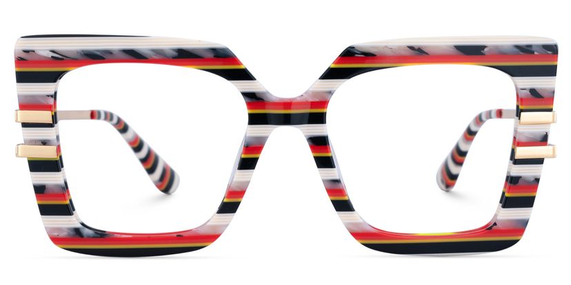 Poutine Square Multicolor Glasses