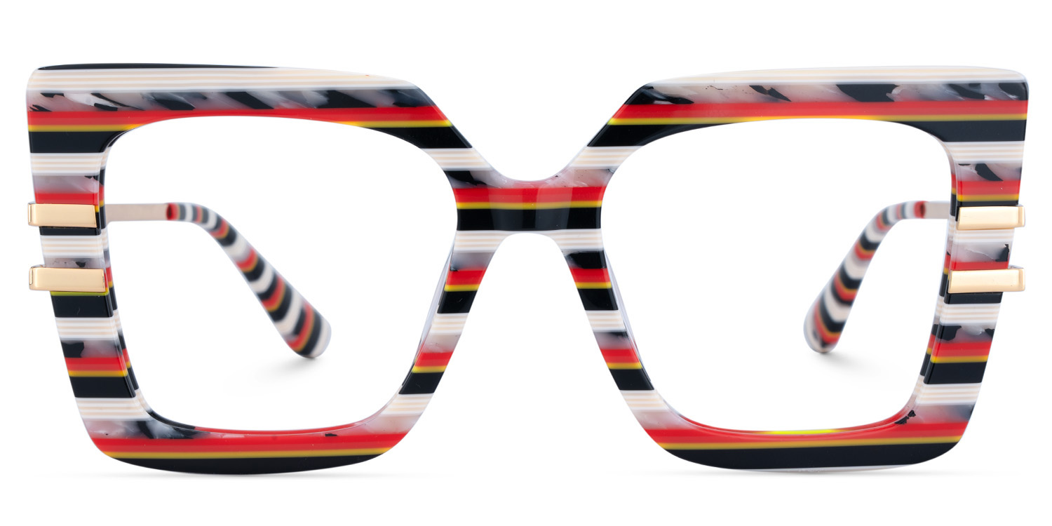 Poutine Square Multicolor Glasses
