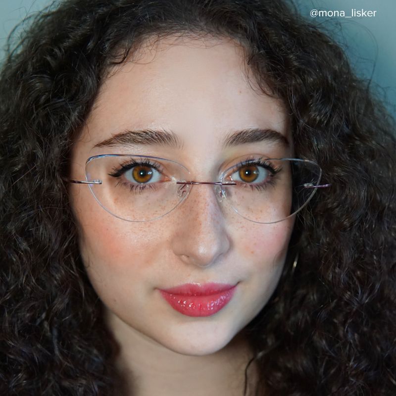 Evelyn Cat Eye Pink Glasses | ZEELOOL UK6