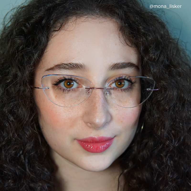 ZEELOOL Evelyn Cat Eye Pink Glasses