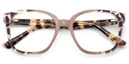 Siner Square Khaki Tortoise Glasses3
