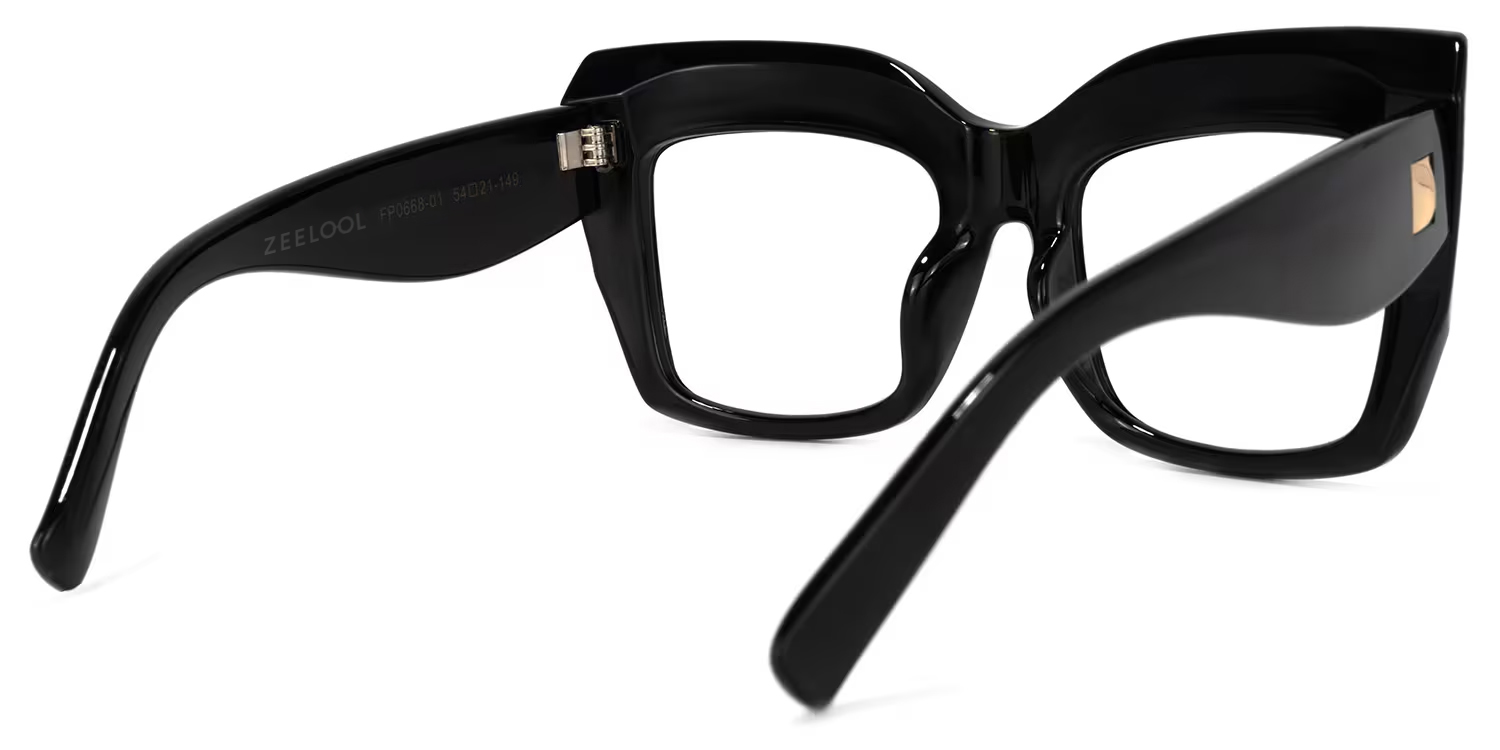Alberta Cat Eye Black Glasses4