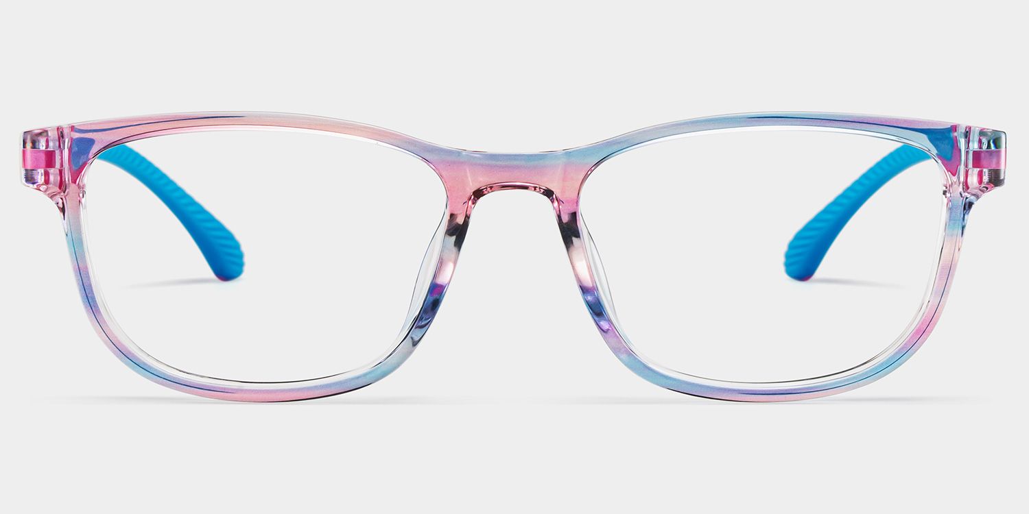 Robin Rectangle Blue Pink Frame Eyeglasses for Pre-tweens0