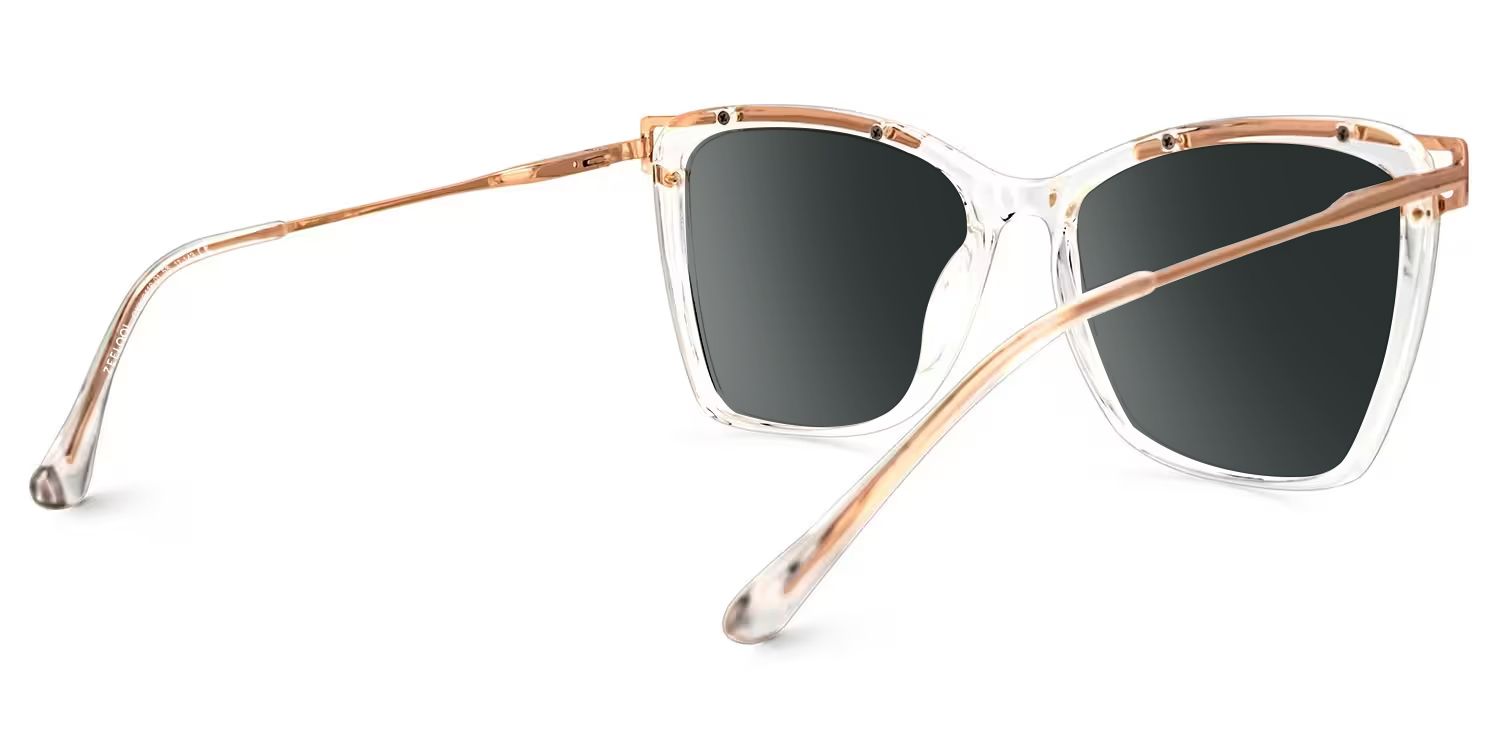 Krystle Square Clear Full Rim Sunglasses | ZEELOOL UK3