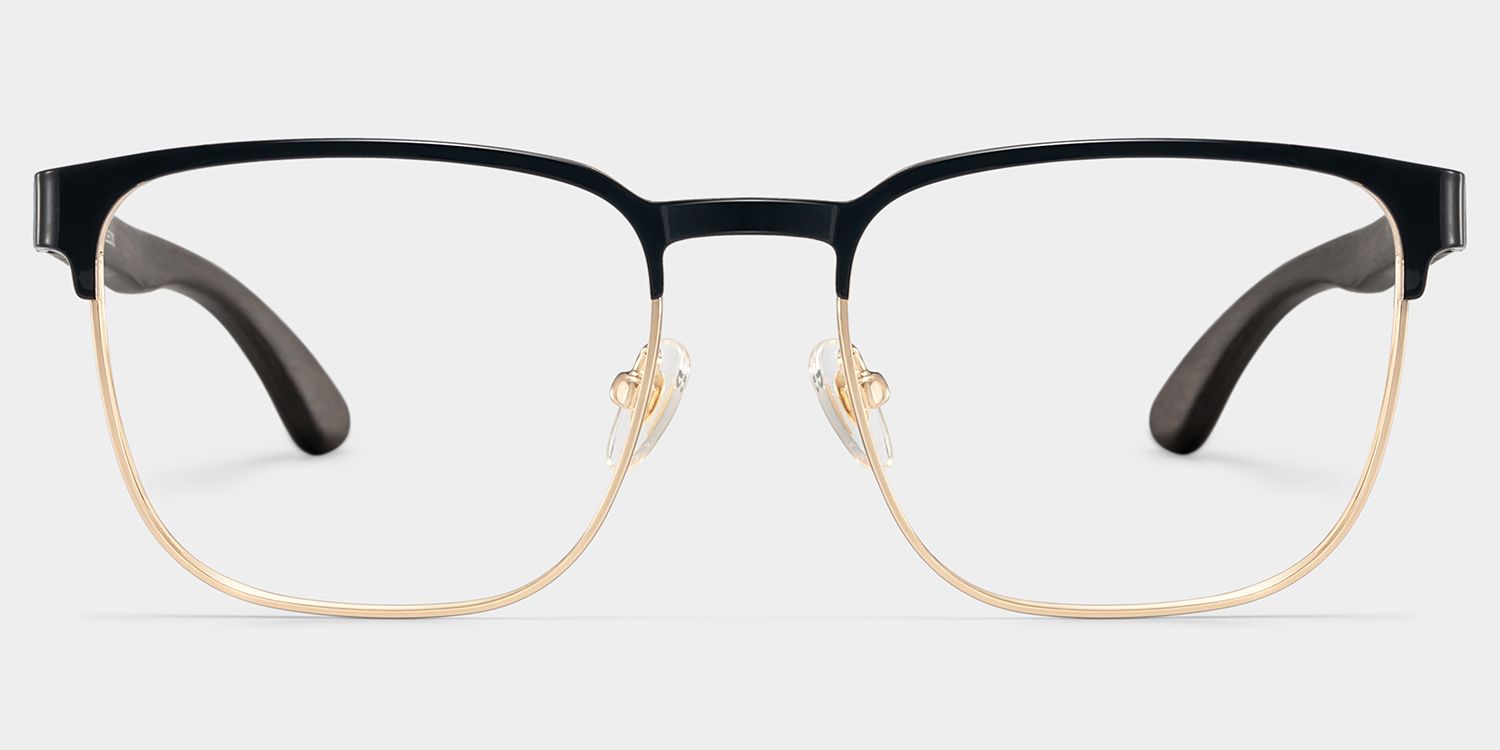 Luke black and gold browline glasses Online | ZEELOOL0