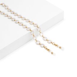Simple Stylish Flower Shape White Eyewear Chains0