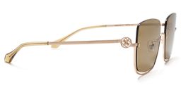 Charie Rectangle Beige Sunglasses2