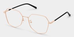 Bivins Geometric Gold Glasses2