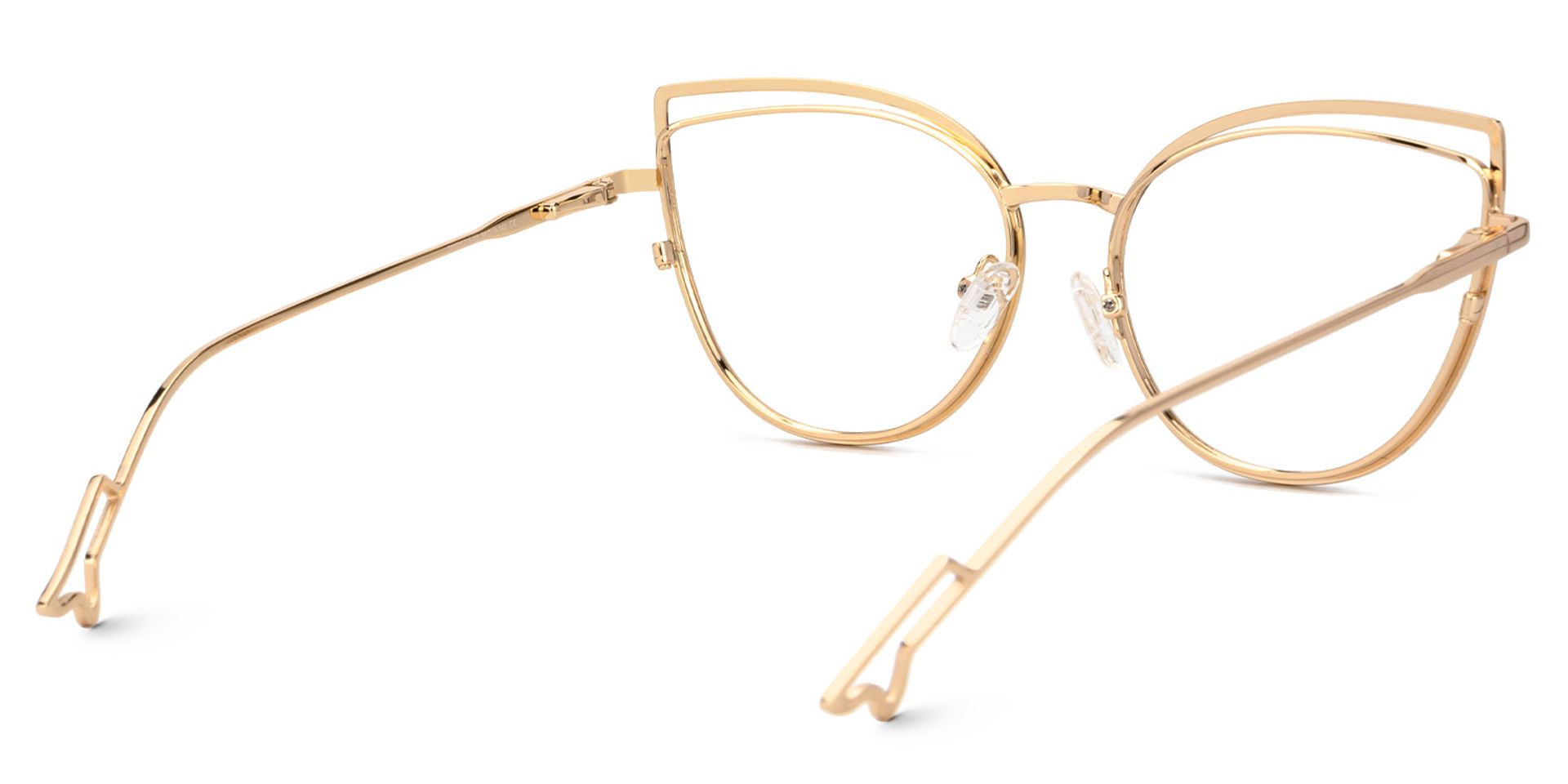 Spivey Cateye Metal Full Frame Eyeglasses | ZEELOOL UK5