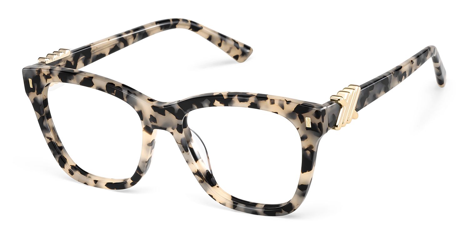 Square Tortoise Eyeglasses- Mae Acetate Frame Glasses2